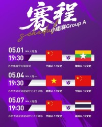 Kaiyun sport-U17女足亚洲杯 中国队小组赛阶段先后面对缅甸队、越南队和泰国队